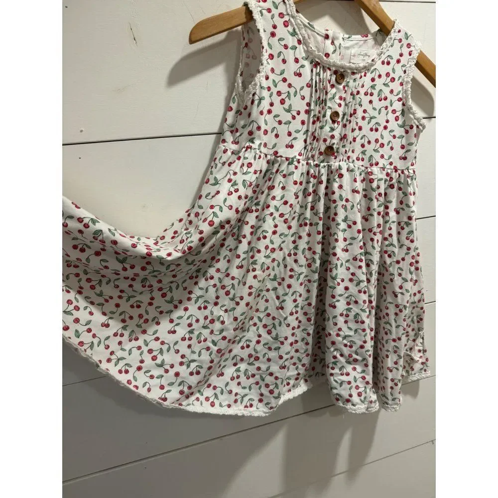 Sweet Honey Cherries Spin Dress Sz 12 Girls - Picture 3 of 7